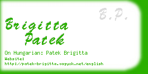 brigitta patek business card